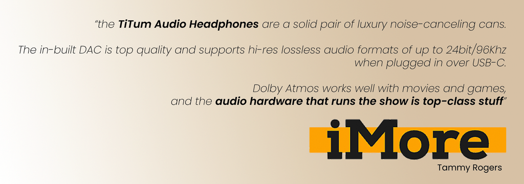 TiTum UHD Headphones, THE Ultimate Virtual Headphones Collection with Bluetooth ANC & Hi-Res 24Bit/96k DAC for Audiophiles & Audio Engineers