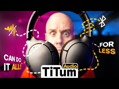 TiTum UHD Headphones, THE Ultimate Virtual Headphones Collection with Bluetooth ANC & Hi-Res 24Bit/96k DAC for Audiophiles & Audio Engineers