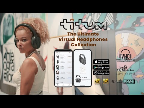 TiTum UHD Headphones, THE Ultimate Virtual Headphones Collection with Bluetooth ANC & Hi-Res 24Bit/96k DAC for Audiophiles & Audio Engineers